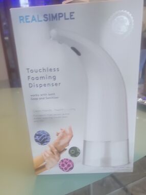 Simple White Touch-Free Foaming Soap Dispenser